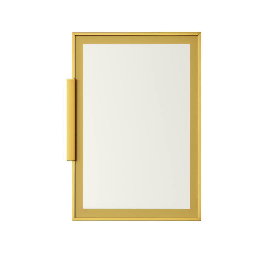 Aluminum Glass Doors - Gold Frame Clear Glass